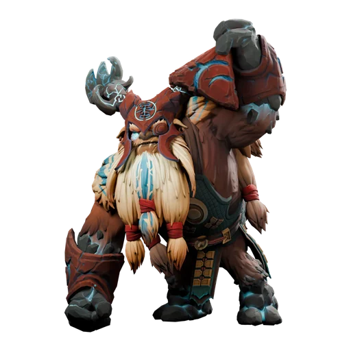 Earthshaker — аркана Planetfall, рендер скина