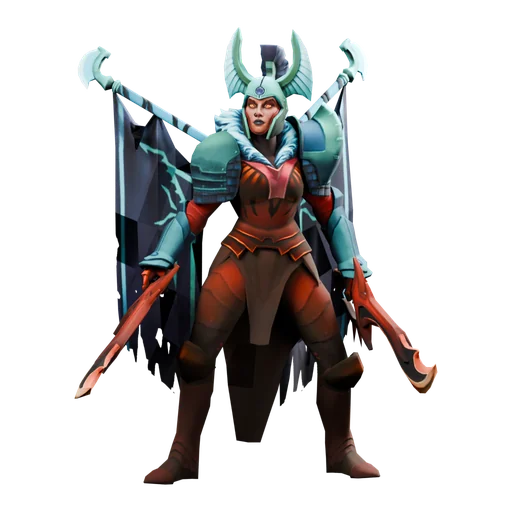 Legion Commander — аркана Blades of Voth Domosh, рендер скина