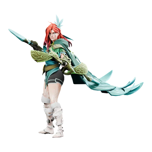 Windranger — аркана Compass of the Rising Gale, рендер скина