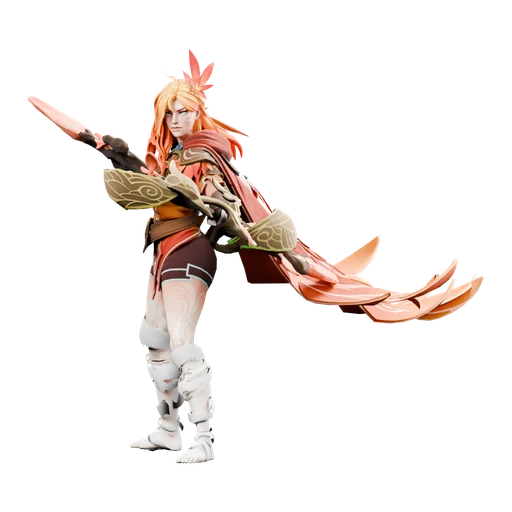 Windranger — второй стиль Compass of the Rising Gale, рендер скина